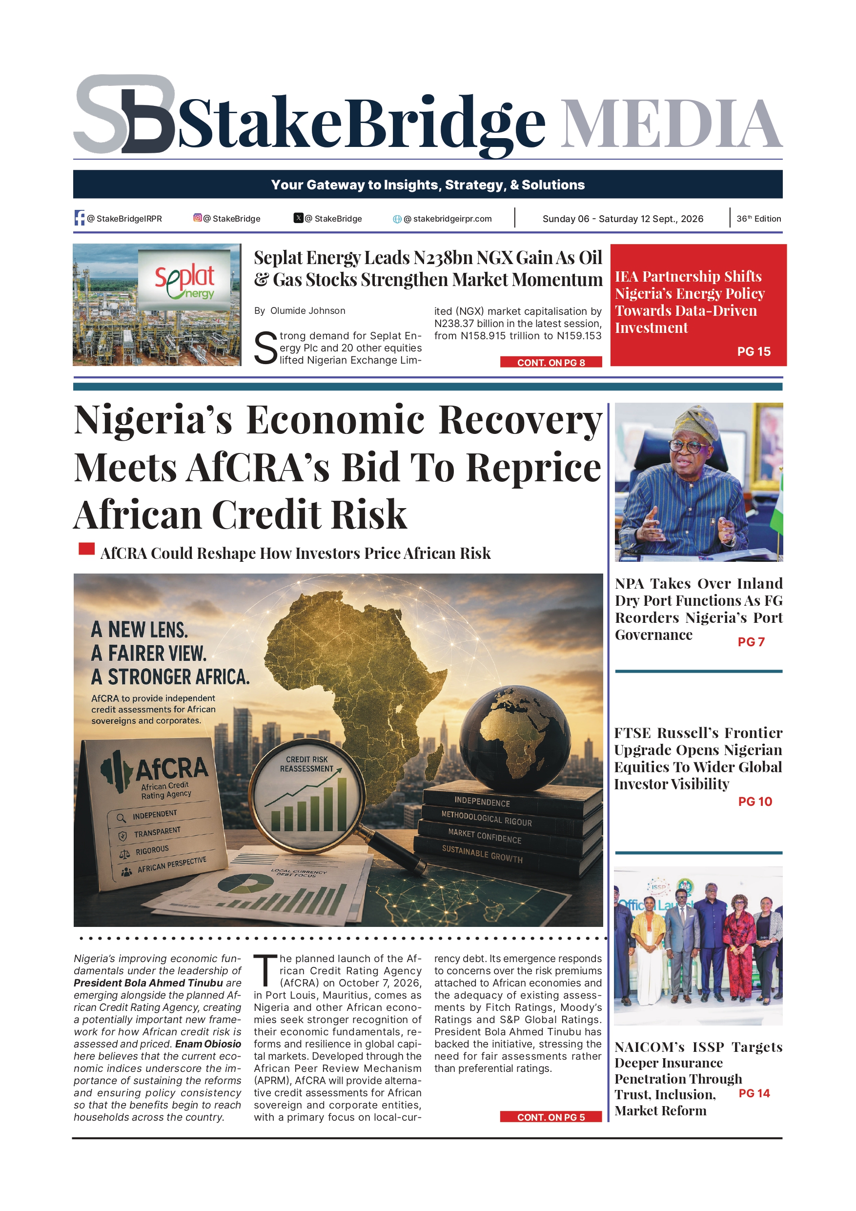 StakeBridge Media Edition 036 – Nigeria’s Market & Policy Insights